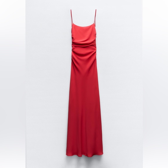 Zara Red Backless Dress - Picture 5 of 7